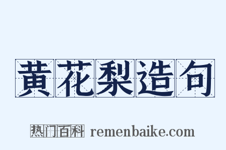 黄花梨造句是什么意思的图片